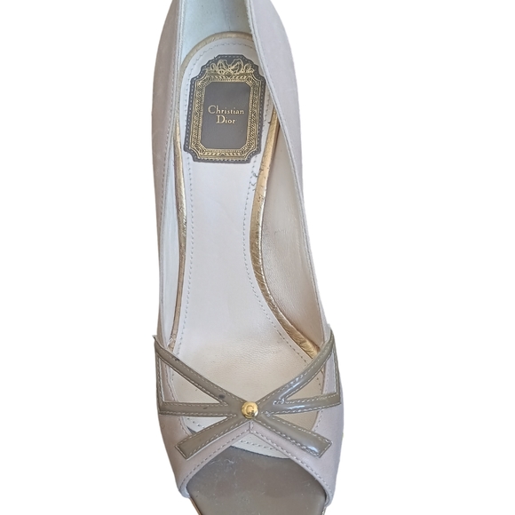 Authentic. Christian Dior Lolita Peep Toe Pumps Euro 39 US 9 - Picture 14 of 16